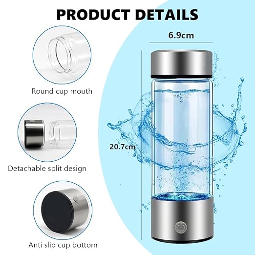 Botella de agua de hidrógeno portátil