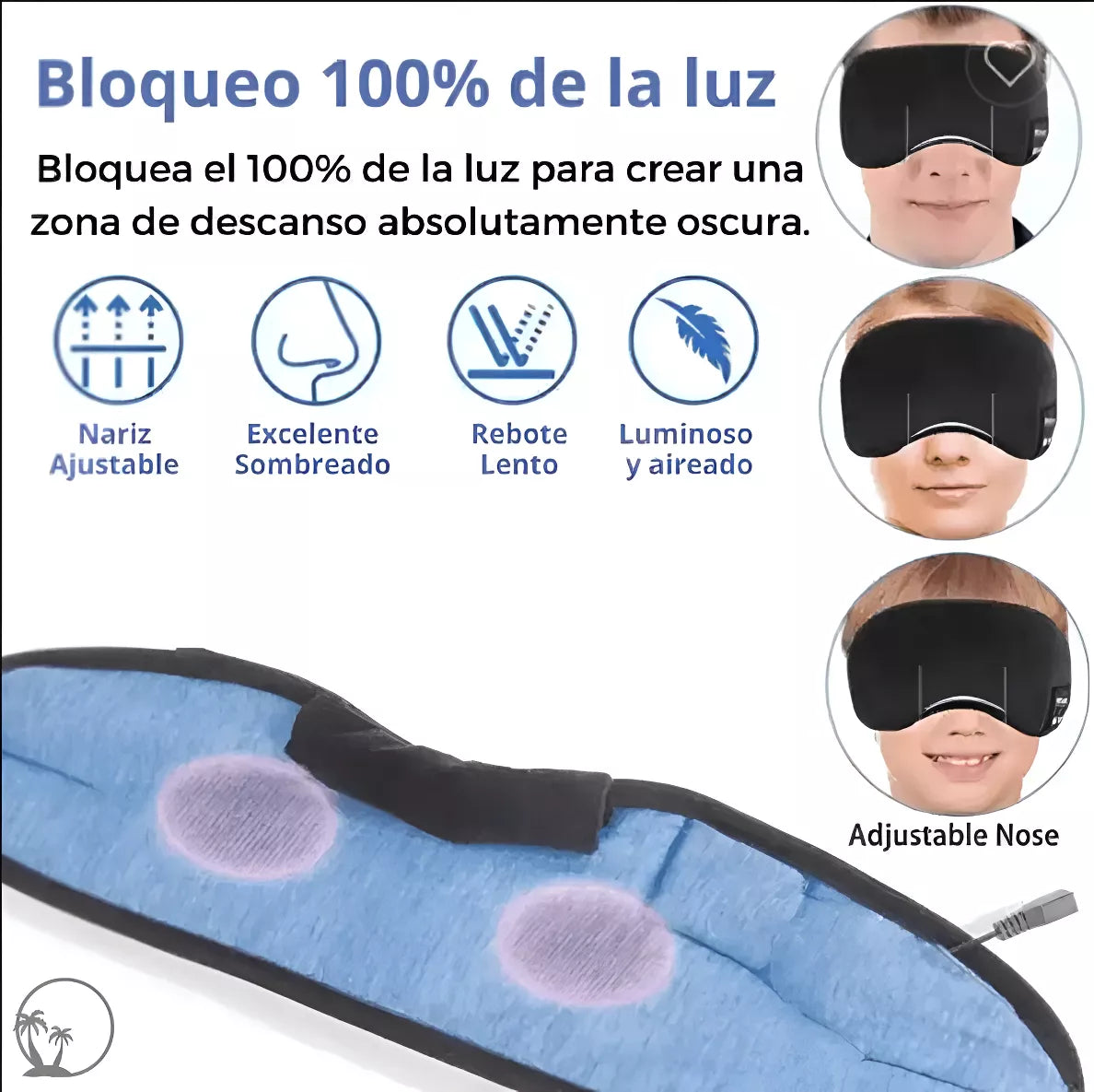 Antifaz Bluetooth con Altavoces Integrados
