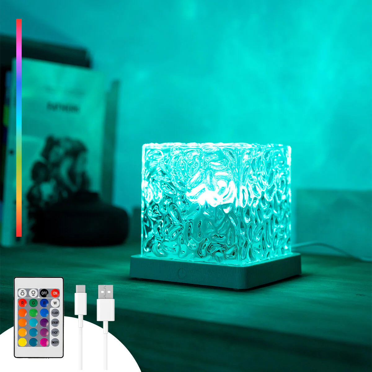 Lámpara Led efecto aurora boreal